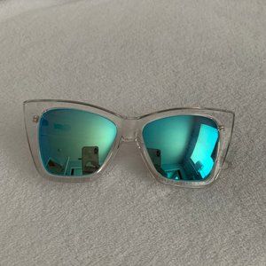 Quay x Shay Vesper sunglasses (clear/turquoise)